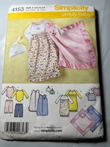 Vtg SIMPLICITY Pattern 4153 Size A XXS,XS,S,M - Picture 1 of 2