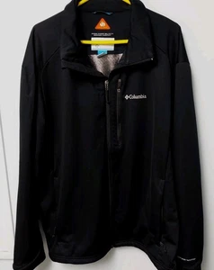 Columbia Black Jacket XXL Onmi Heat Omni Wind Block Breathable Windproof Outdoor - Picture 1 of 9