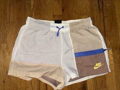 Pantalones Cortos Nike Nylon De Colección MEDIANOS Brillantes Correr Sprinter Retro Satinado Natación Brillo Foto 1 de 3