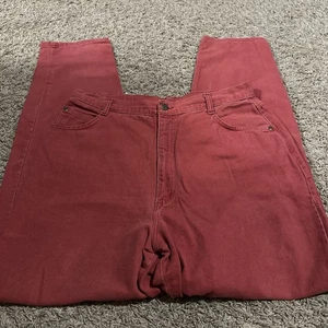 Vintage Hunt Club Jeans Hose Damen 18 Tall (34x32) Rot Made In USA - Bild 1 von 6