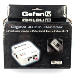 Gefen TV Digital Audio Decoder Dolby Digital to Analog Converter + CABLES - Picture 1 of 7
