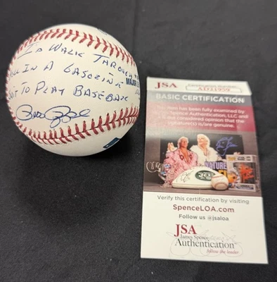 Pete Rose Cincinnati Reds "Gasoline Suit" quote signed OMLB JSA authentic RARE - Image 1 of 4