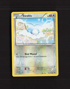 Swablu 124/162 Breakthrough Reverse Holo Pokemon Card LP+ - Picture 1 of 10