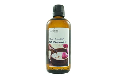 Bio Wildrosenöl Hagebuttenkernöl 100ml + Duft ätherisches Öl Wahl Naturkosmetik - Bild 1 von 4