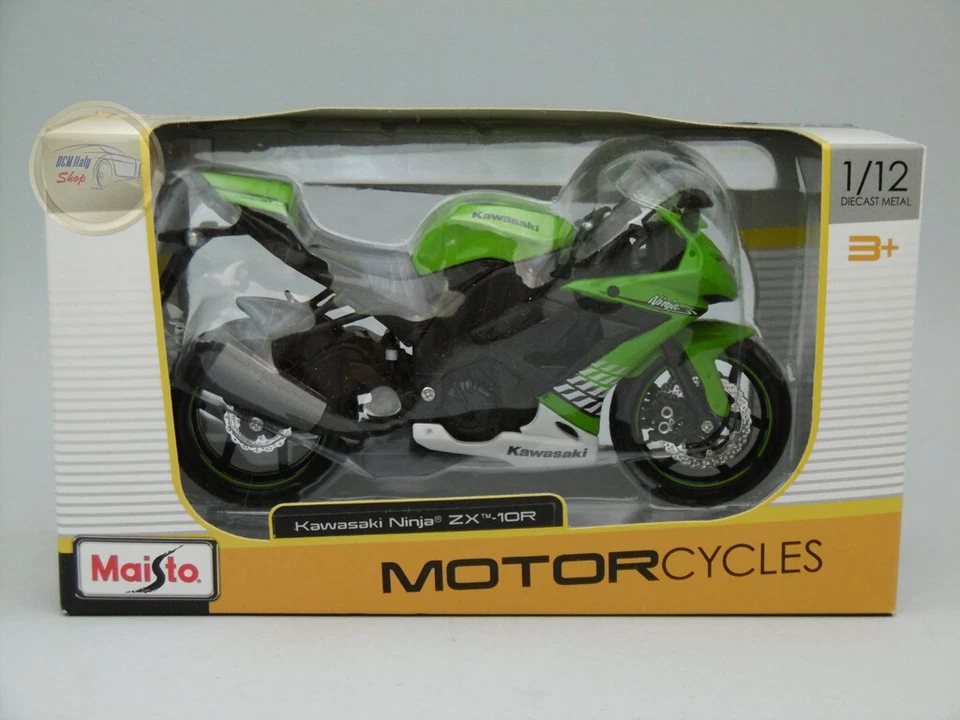Kawasaki Ninja ZX 10R (2010) - Maisto Moto 1:12 - MA31101GR - Immagine 1 di 1