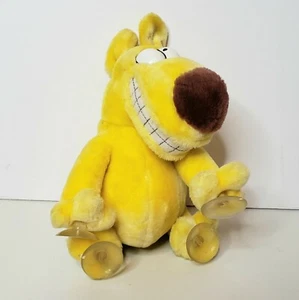 Vtg 1987 Cartoon Cross Eyed Grimmy Dog Plush Window Mother Goose and Grimm - Picture 1 of 7