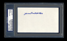 JAMES COOL PAPA BELL SIGNED MINT INDEX CARD PSA/DNA AUTOGRAPHED NEGRO LEAGUES