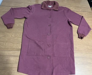 Blair Womens Large Cardigan Sweater Maroon Red Button Up Long Sleeve NWOT New - Picture 1 of 8