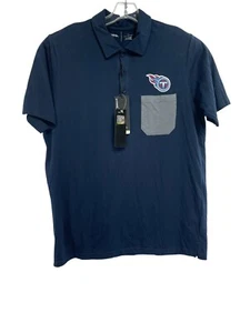 Tennessee Titans/Antigua Mens Sz Large Blue Polo Shirt (Q42) NWTs - Picture 1 of 8