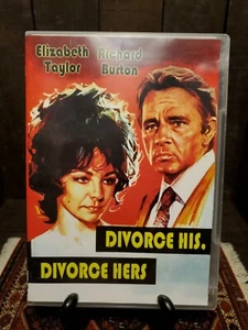 Divorce His Divorce Hers (DVD, 1973) Elizabeth Taylor Richard burton - Picture 1 of 3