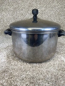 Farberware Suppentopf 4 Quart mit Deckel Aluminium plattiert Edelstahl Vintage USA - Bild 1 von 8