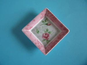 HUTSCHENREUTHER - ROSE - kleiner Teller- Pralinenschälchen - 10x10 cm - RARITÄT! - Bild 1 von 2