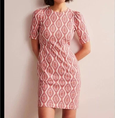 Boden Women's Pullover Red Zoey Jersey Dress Cap Sleeves Pockets 14R - Image 1 of 4