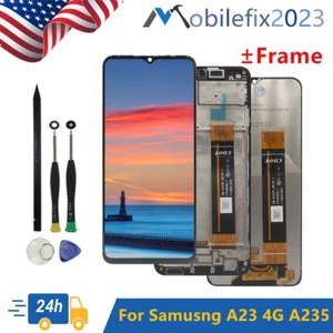 Replace For Samsung Galaxy A23 4G A235M Display LCD Touch Screen Assembly ±Frame - Picture 1 of 12