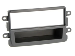 für Opel Vivaro B X82 Auto Radio Blende Montage Einbau Rahmen 1-DIN dunkel grau - Picture 1 of 2