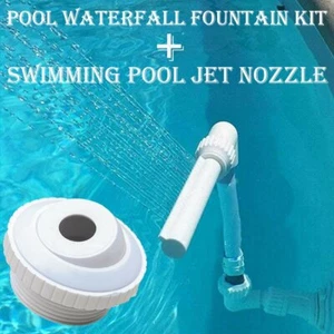 Universal Swimming Pool Waterfall Fountain Pool Spout Fitting Return Jet Nozzle - Picture 1 of 16