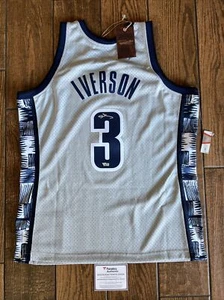 Allen Iverson Georgetown Hoyas Signed Mitchell & Ness Swingman Jersey Fanatics - Picture 1 of 12