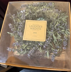 Restauro Ferramenta Corona di Lavanda 30" Natale Rara - Foto 1 di 3