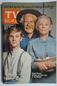 New York Metro Aug 21 1976 TV Guide WALTONS Richard Thomas Ellen Corby Will Geer - Picture 1 of 2