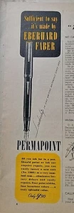 1946 Eberhard Faber Permapoint Füllfederhalter Führung Vintage Anzeige - Bild 1 von 1