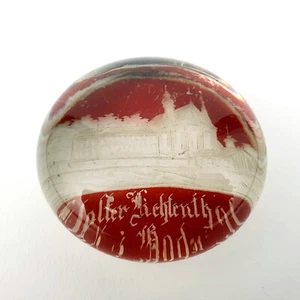 Andenken-, Paperweight mit Ansicht von BADEN-BADEN, 19.Jh. - Bild 1 von 5
