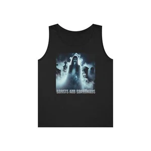 Ghosts and Graveyards tank top , Cool Ghost tank for him or her, Horror shirt - Picture 1 of 5