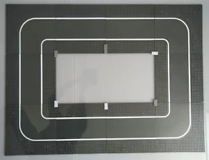 LEGO GRUNDPLATTE BASE PLATE BASISPLATTE GRAU GERADE KURVE STRASSE BAUPLATTE NEU - Bild 1 von 9