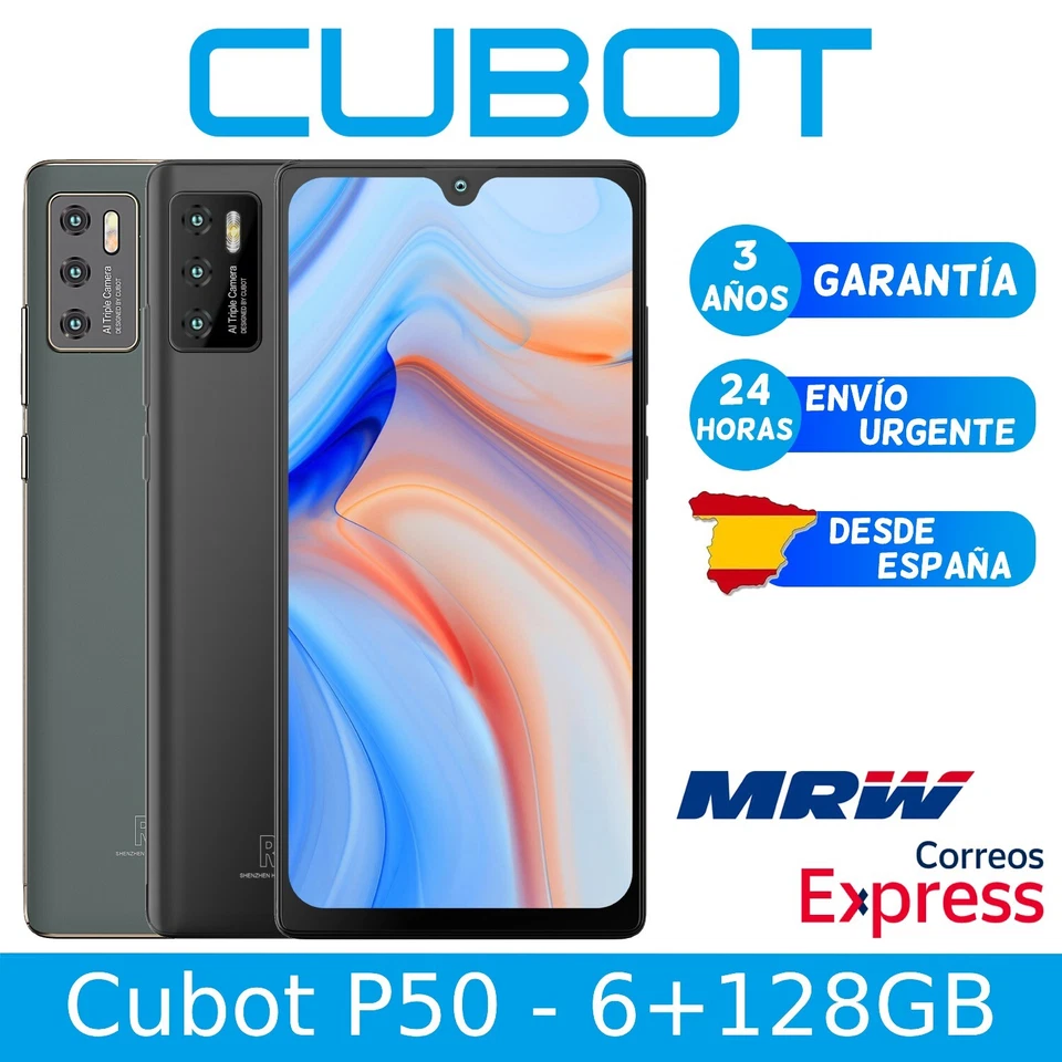 Cubot P50 4G 6/128GB 6.2" 4200mAh Smartphone Android 11 Teléfono Móvil Libre - Imagen 1 de 1