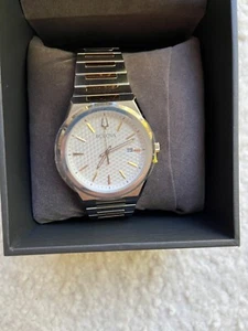 Bulova Classic Two-Tone Stainless Steel Quartz Men's Watch 98B424 NWT - Picture 1 of 4