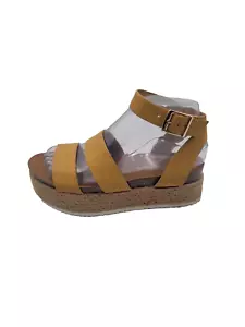 Patrizia by Spring Step Women's Sz 6.5-7/37 EUR Larissa Yellow Strappy Sandals - Picture 1 of 12