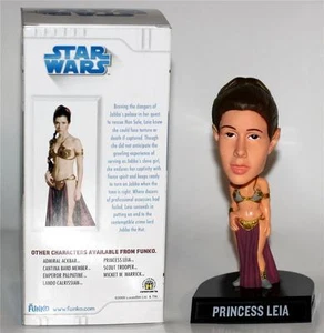 PRINCESA LEIA Carrie Fisher Star Wars Lucas Films BOBBLEHEAD NODDER WOBBLER 6" - Imagen 1 de 1