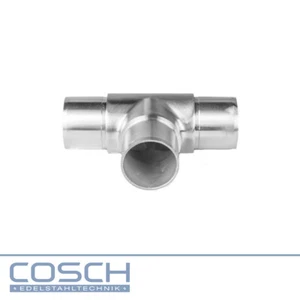 Conector en T Acero Inox V2A Ø 33,7 X 2,0MM Pulido - Imagen 1 de 2