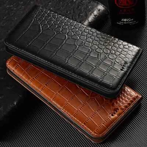 Genuine Leather Flip Case Google Pixel 8 9 Pro XL Alligator Pattern Wallet Cover - Picture 1 of 27