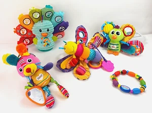 Menge 5 Kleinkind Spielzeug Infantanimo Lamaze interaktiver Pfau sensorische Rasseln - Bild 1 von 24