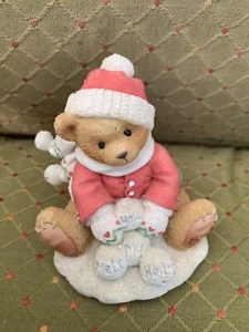 Figura de colección 1997 Cherished Teddies "Snow Fun When You're Not Around" - Imagen 1 de 3