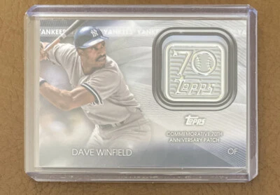 2021 Topps Update Series - Dave Winfield 70th Anniversary Logo Patch Yankees - Image 1 of 2