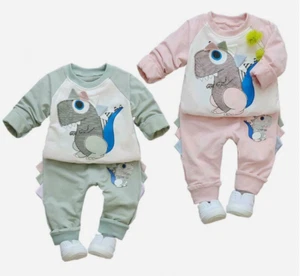 1 set completo top e pantaloni bambino bambina ragazzi tuta bambino - Foto 1 di 14
