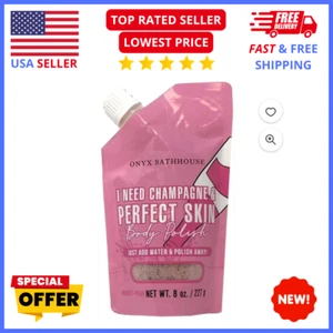 Onyx Bathhouse Champagne Scrub 8oz – Exfoliating Body Polish for Glowing Skin - Picture 1 of 6