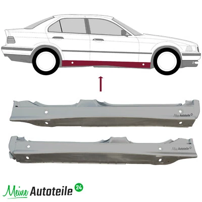 Schweller Reparaturblech für BMW 3er E36 1990-2000 Voll / Paar - Bild 1 von 3