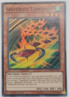 Speedroid Terrortop - HSRD-EN001 - Super Rare 1st Edition Yugioh x 3 - Image 1 of 4