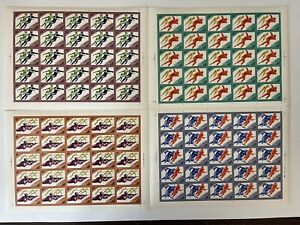 RUSSIA - USSR 1984 - Winter Olympic Games Sarajevo - Set of 4 Sheets - MNH