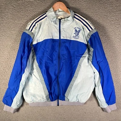 Chaqueta cortavientos vintage Big Bend Athletics U.S. Air Force Academy talla L azul Foto 1 de 4