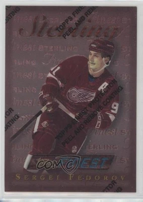 1995-96 Topps Finest Sergei Fedorov #95 HOF - Image 1 of 2