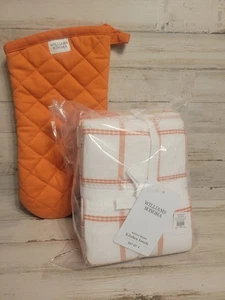 Williams Sonoma super saugfähige Küchentücher 4er Pack Kürbis Orange 1 Ofenhandschuh - Bild 1 von 3