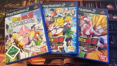 PS2 Dragon Ball Infinite World + Budokai Tenkaichi 2 + Budokai Tenkaichi 3 - Bild 1 von 4