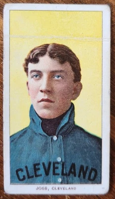 1909-11 T206 Addie Joss 150 Back Portrait Good Looking POOR Condition Crease - Image 1 of 4