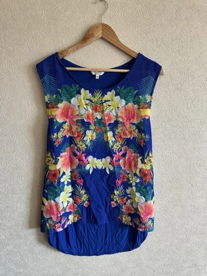 New Look Plus Size Tropical Print Tunic Top Size 18 - Image 1 of 4