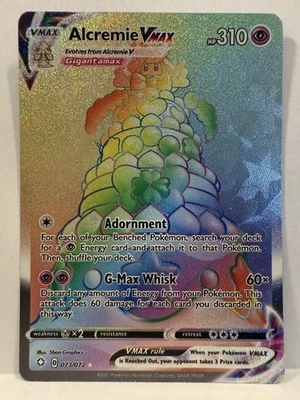 Alcremie VMAX 073/072 SR Holo Pokemon Shining Fates ENG LP - Image 1 of 4