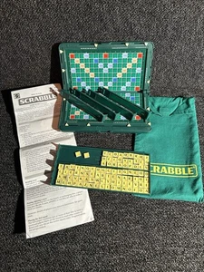 Travel Scrabble Magnetic Board Game - 97 Tiles - 2000 Mattel Very Good Condition - Picture 1 of 6