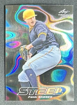 2023 Leaf Trinity Mega Box - Steel Paul Skenes #S-53 Silver Lava (RC) - Image 1 of 2